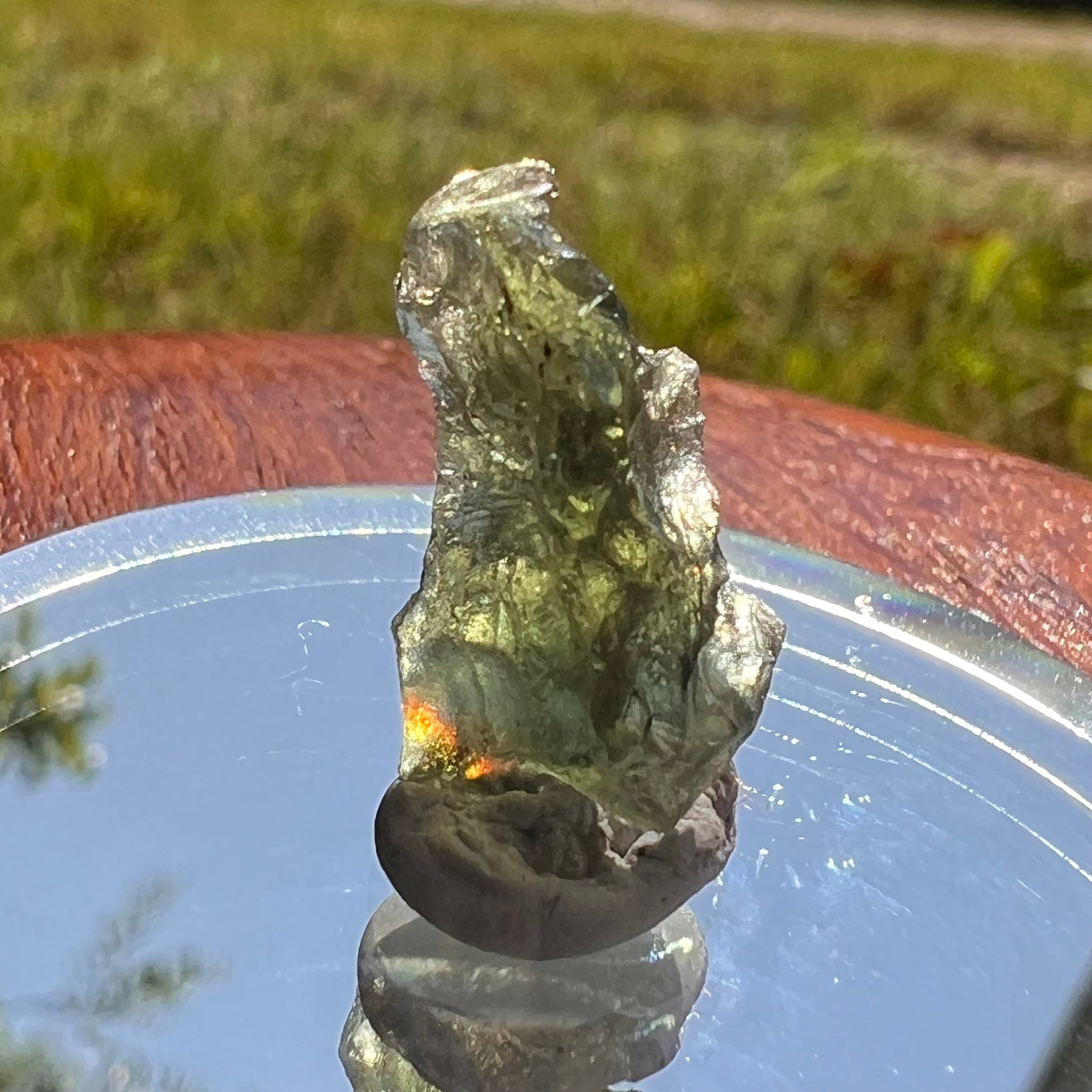 Moldavite 0.9 grams #1683-Moldavite Life