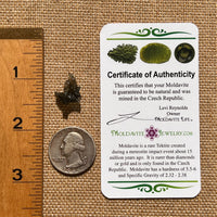 Moldavite 0.9 grams #1687-Moldavite Life