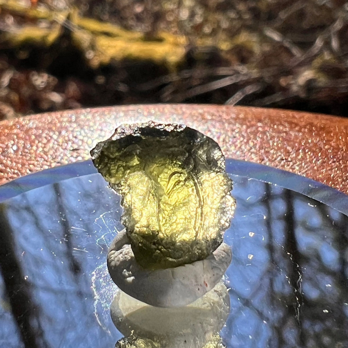 Moldavite 0.9 grams #1775-Moldavite Life