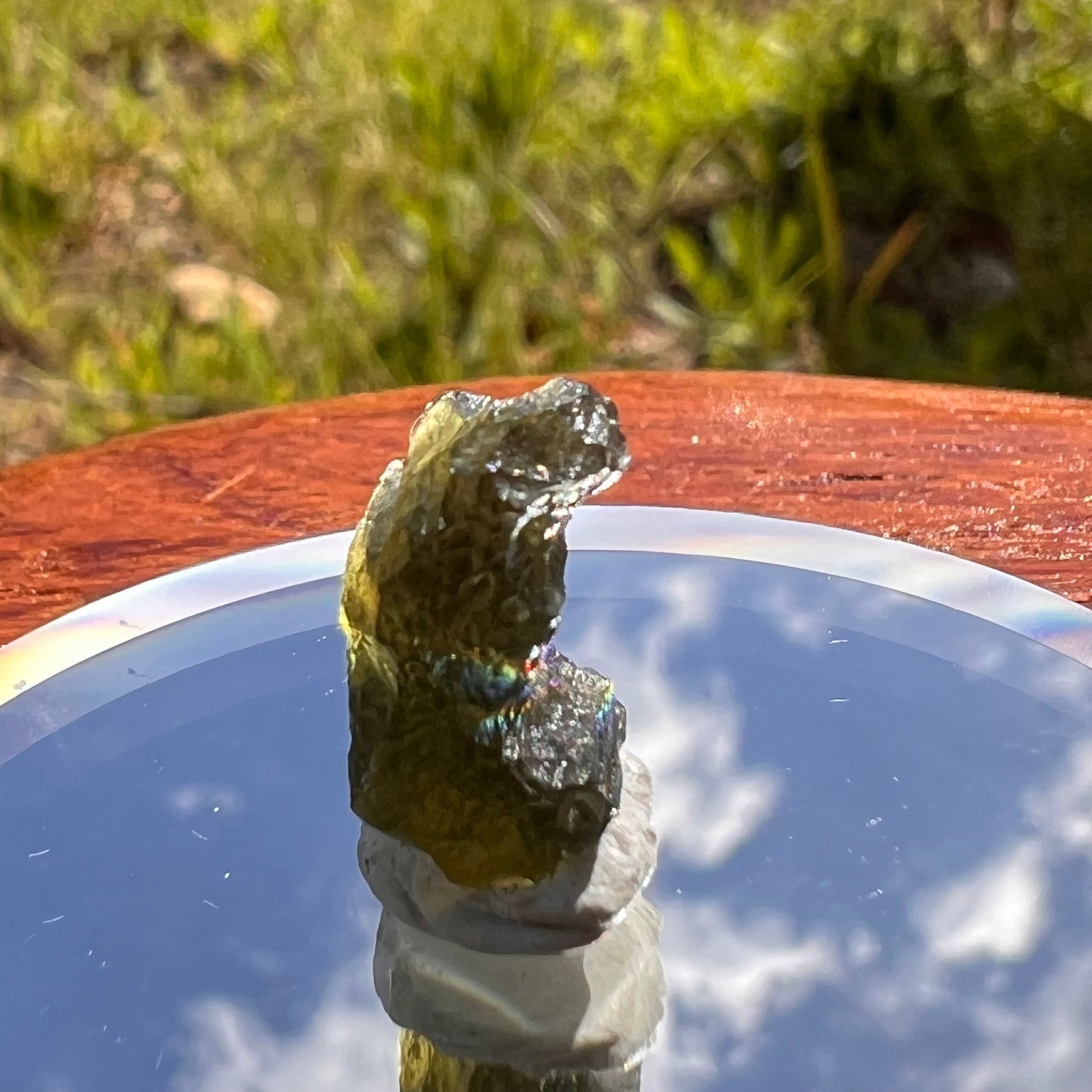 Moldavite 0.9 grams #1824-Moldavite Life