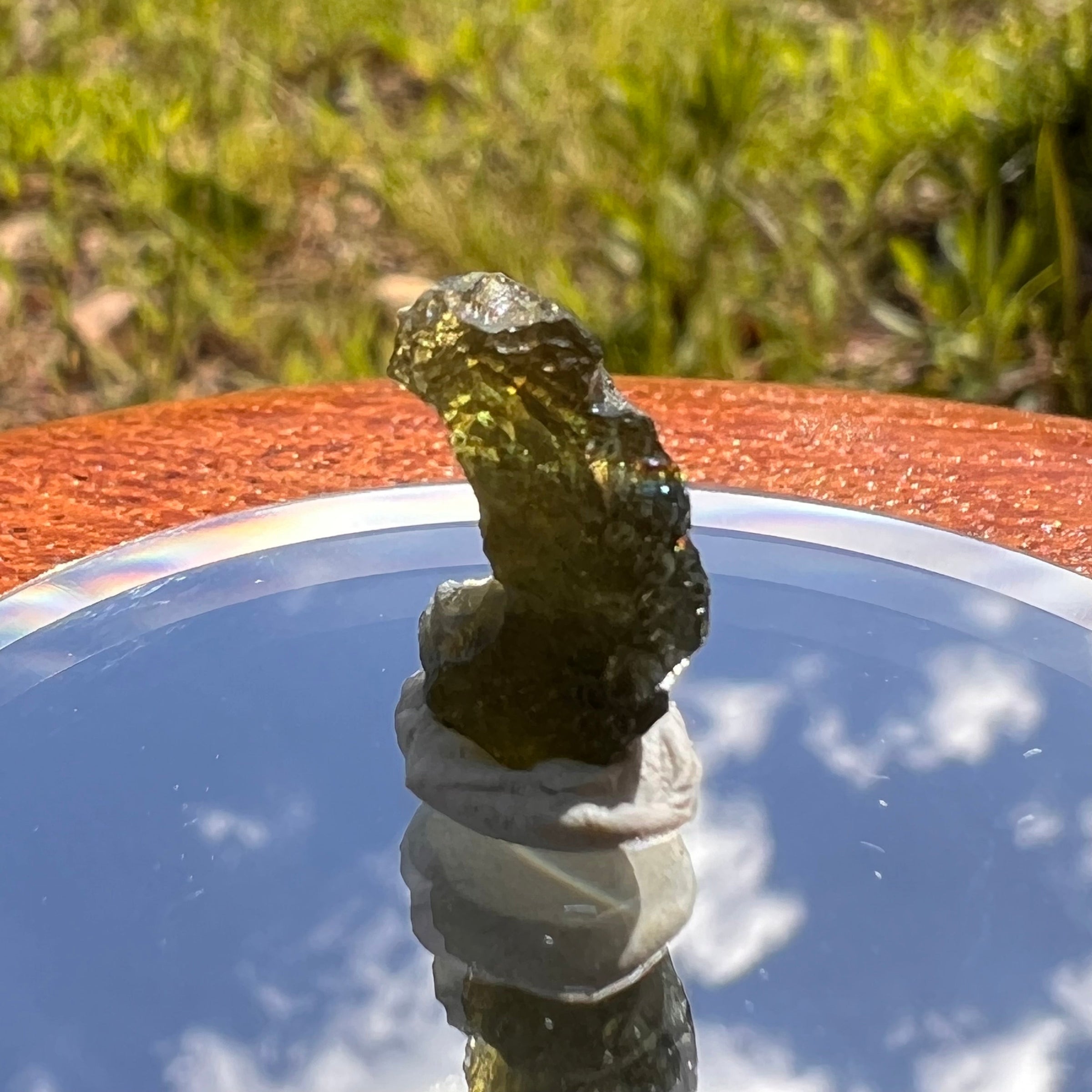 Moldavite 0.9 grams #1824-Moldavite Life