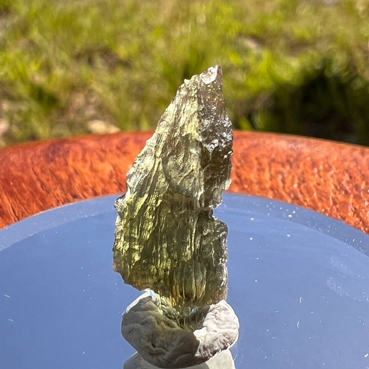 Moldavite 0.9 grams #1827-Moldavite Life