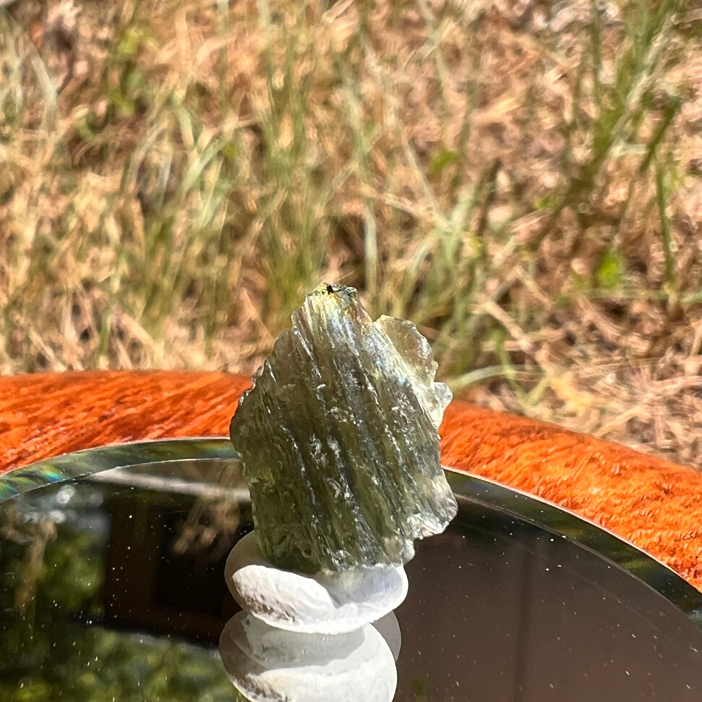 Moldavite 0.9 grams #1831-Moldavite Life