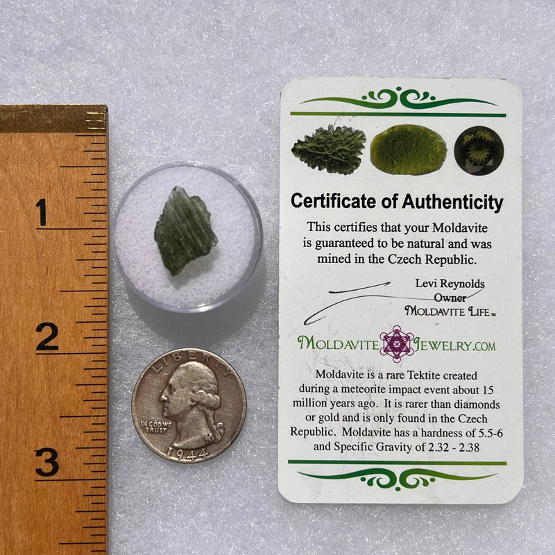 Moldavite 0.9 grams #1831-Moldavite Life