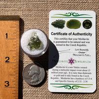 Moldavite 0.9 grams #1876-Moldavite Life
