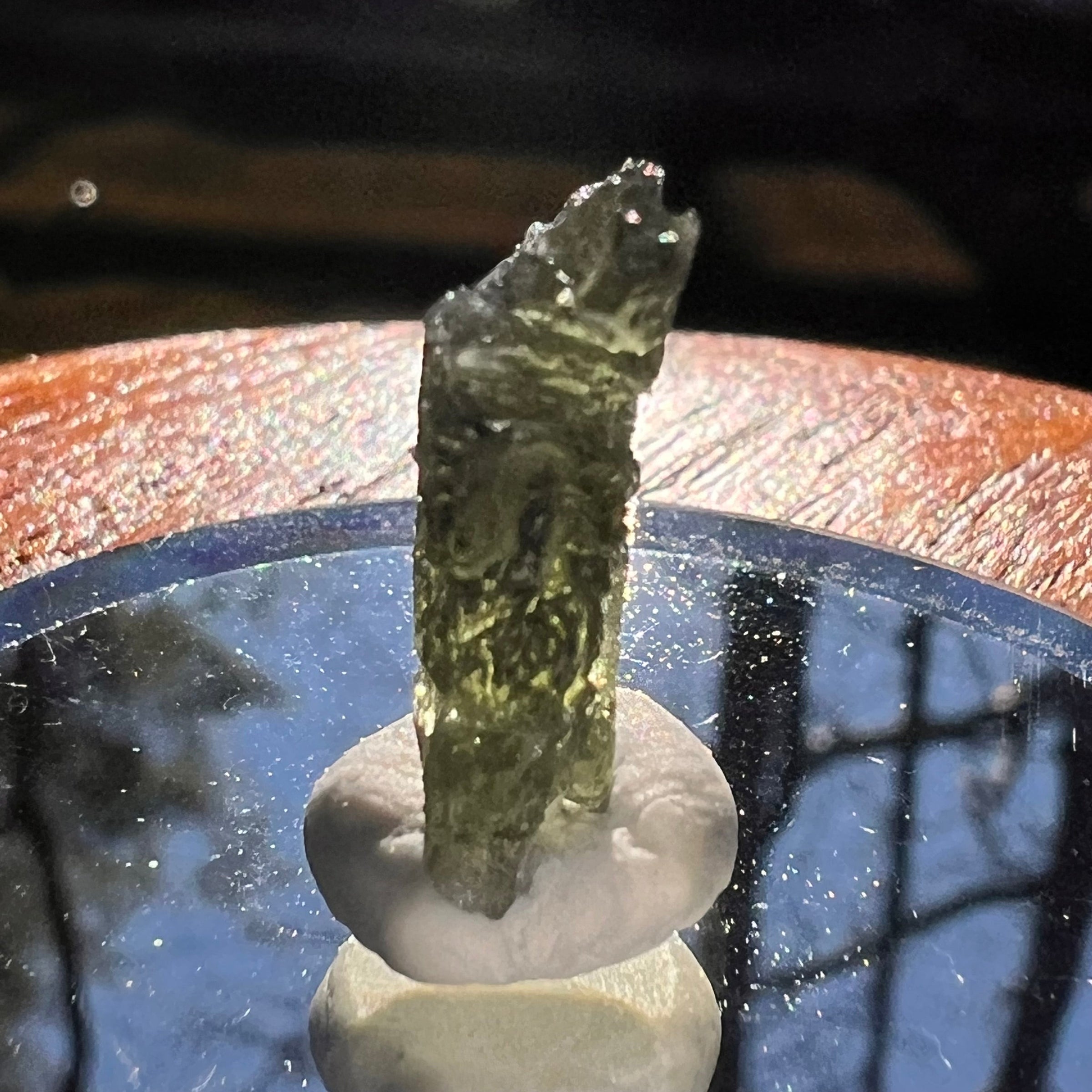 Moldavite 0.9 grams #1884-Moldavite Life