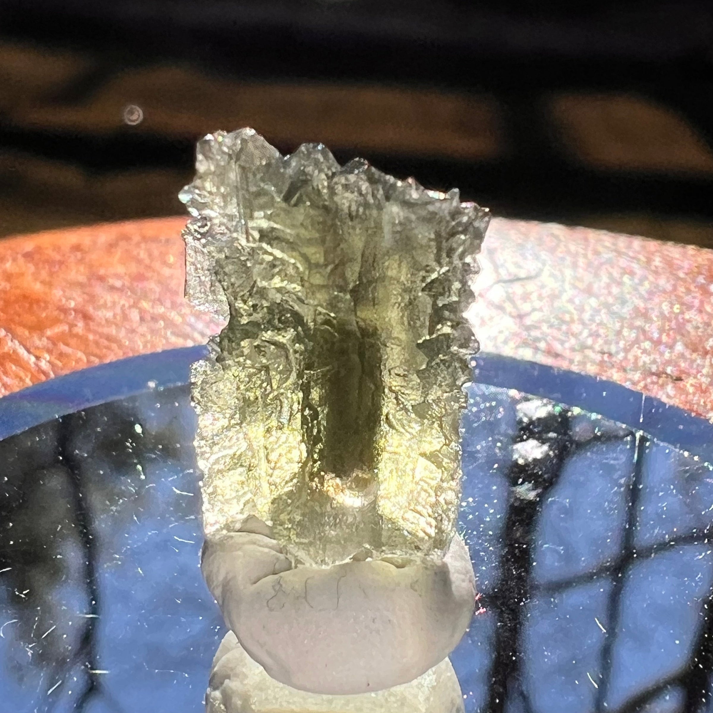 Moldavite 0.9 grams #1884-Moldavite Life