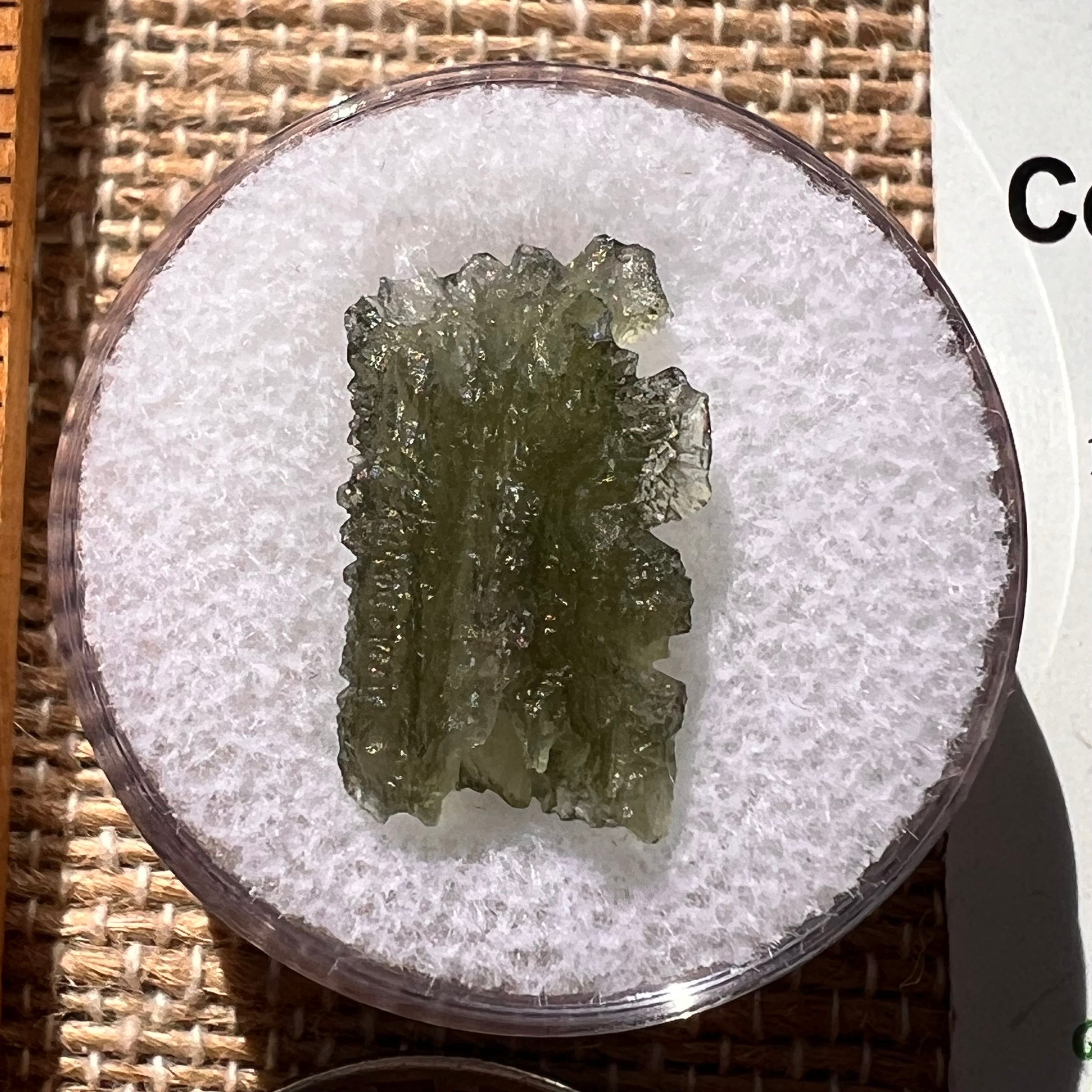 Moldavite 0.9 grams #1884-Moldavite Life