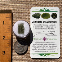 Moldavite 0.9 grams #1884-Moldavite Life