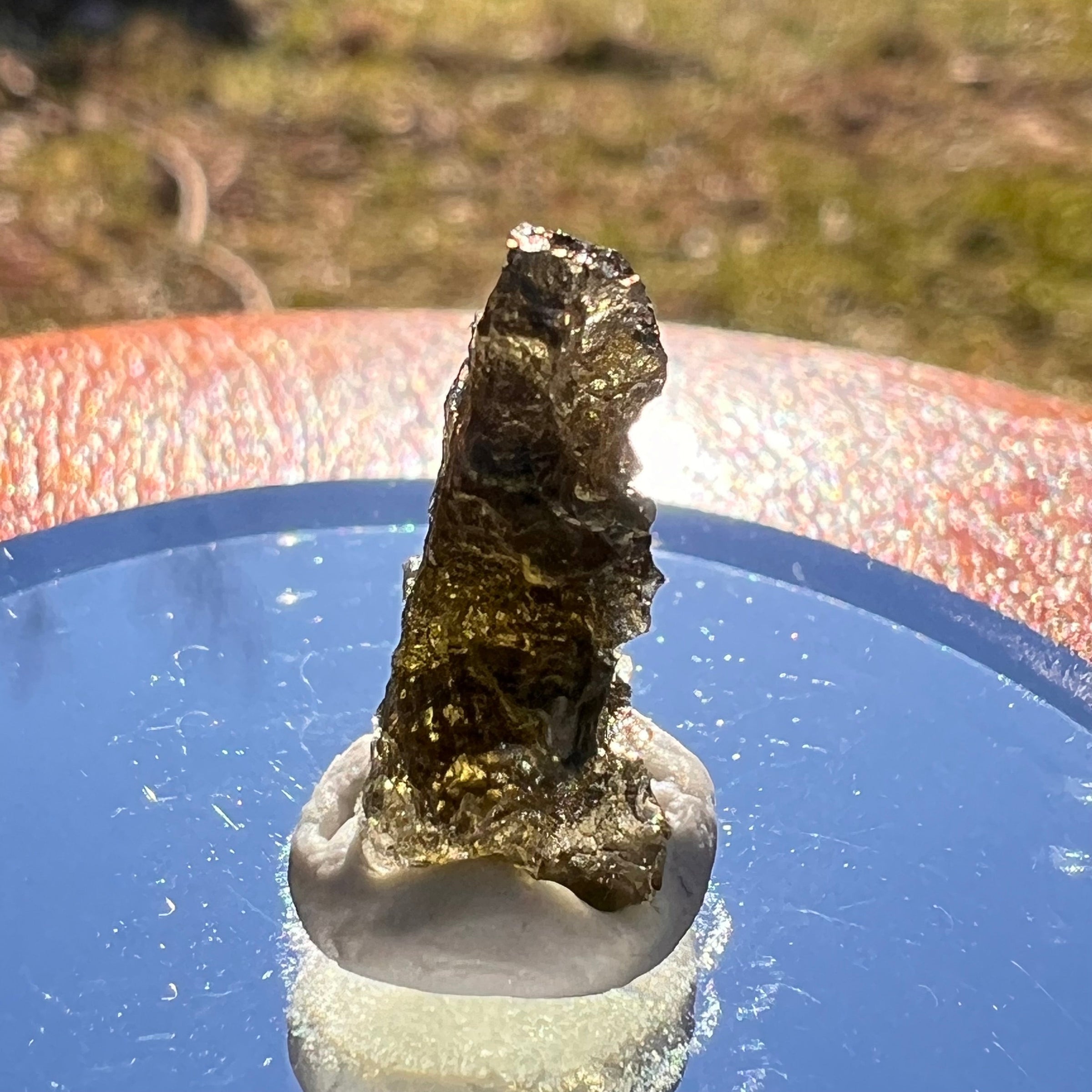 Moldavite 0.9 grams #1987-Moldavite Life