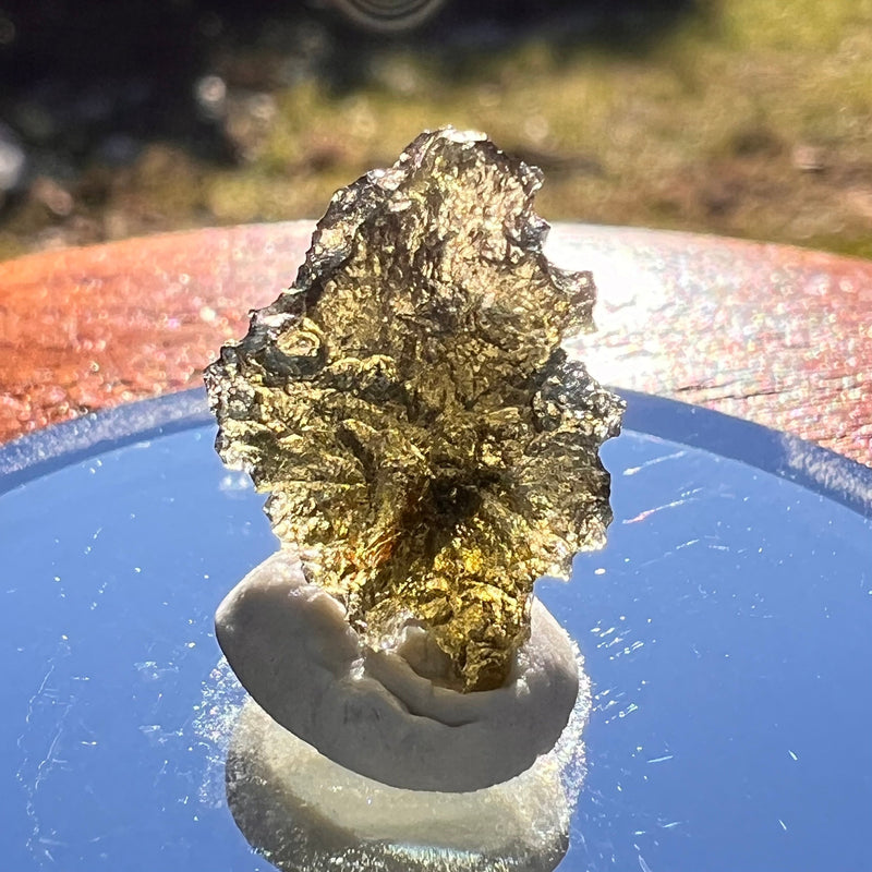 Moldavite 0.9 grams #1987-Moldavite Life