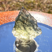 Moldavite 0.9 grams #1988-Moldavite Life