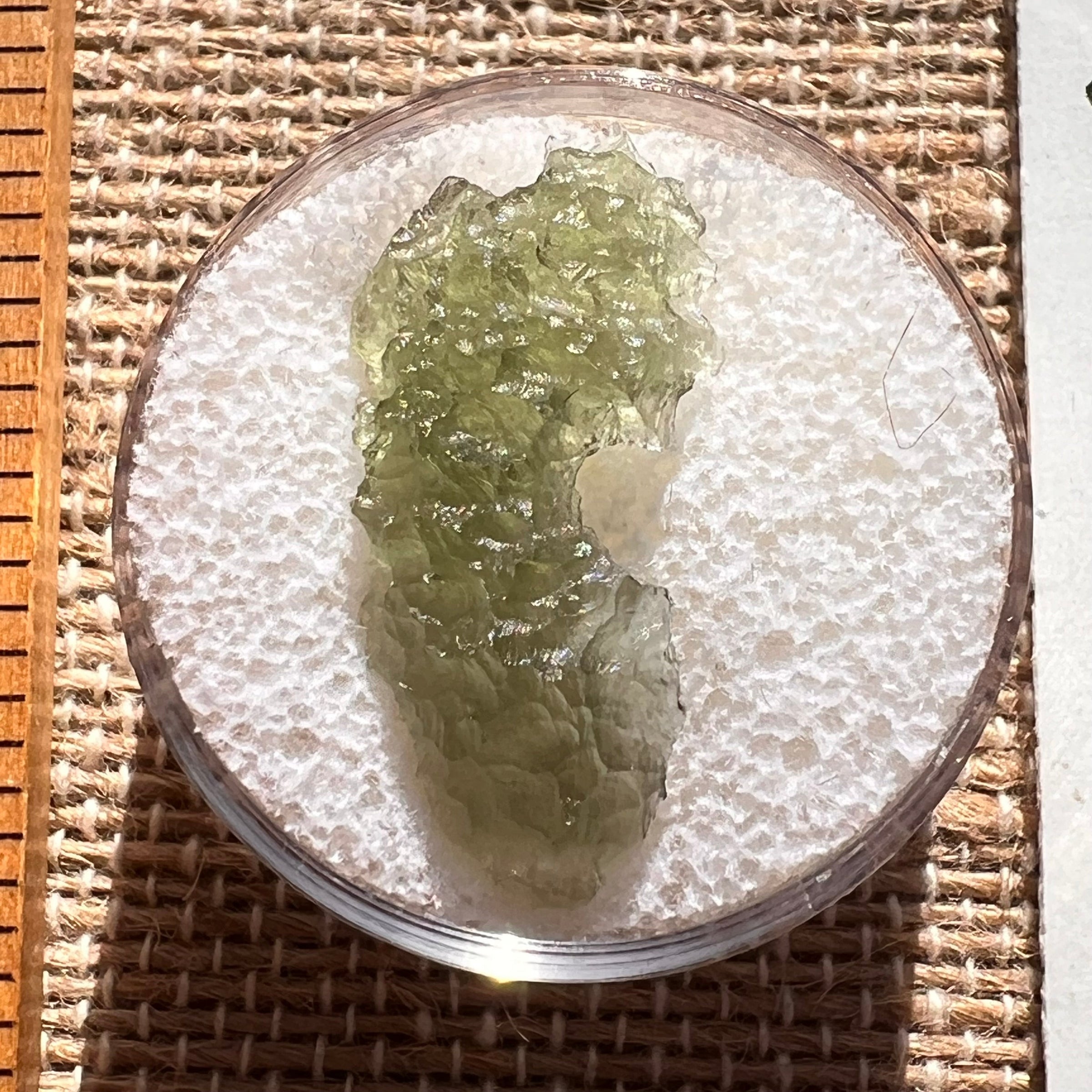 Moldavite 0.9 grams #1996-Moldavite Life