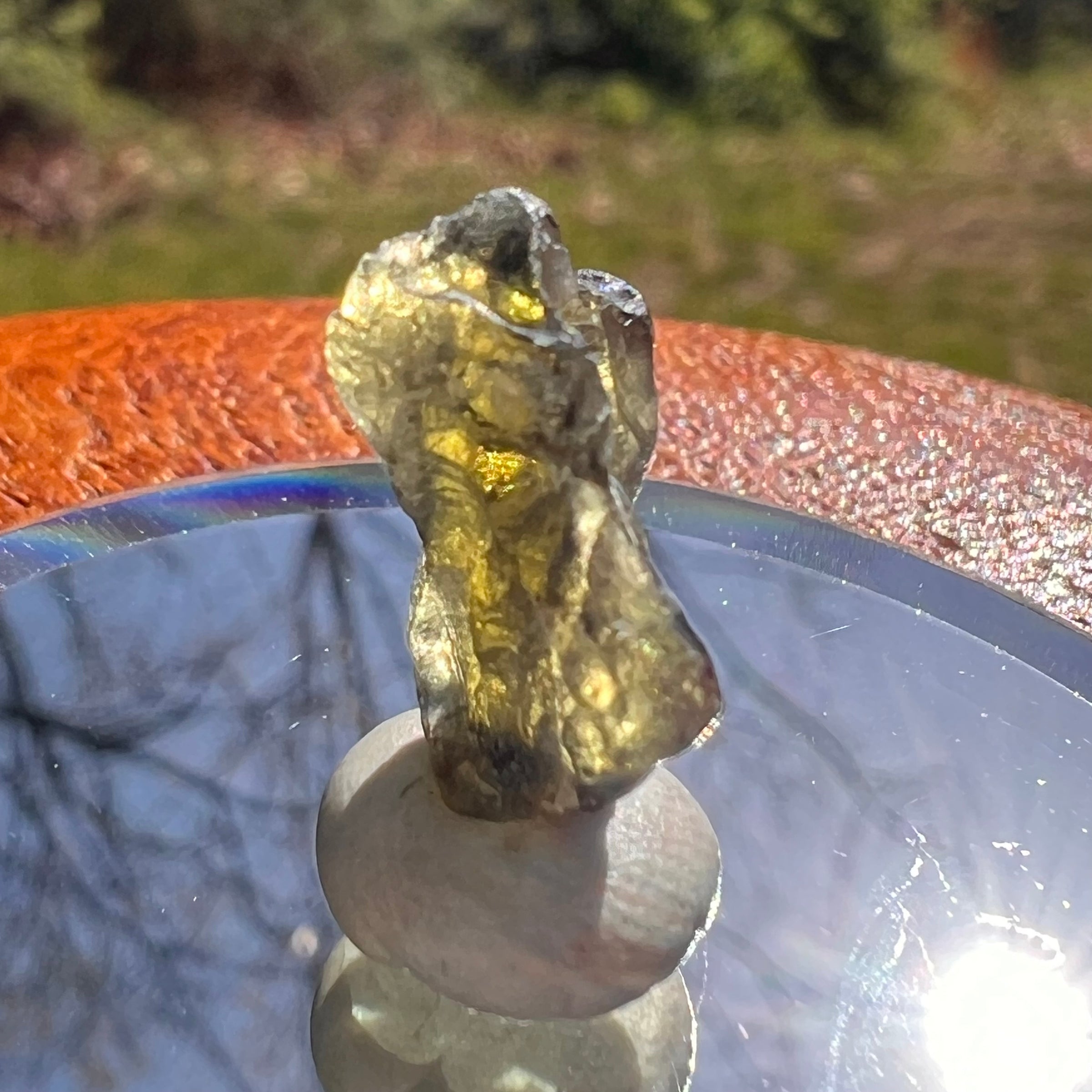 Moldavite 0.9 grams #1997-Moldavite Life