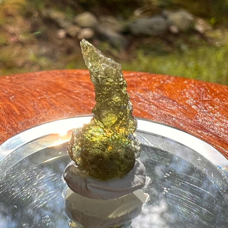Moldavite 0.9 grams #2076-Moldavite Life