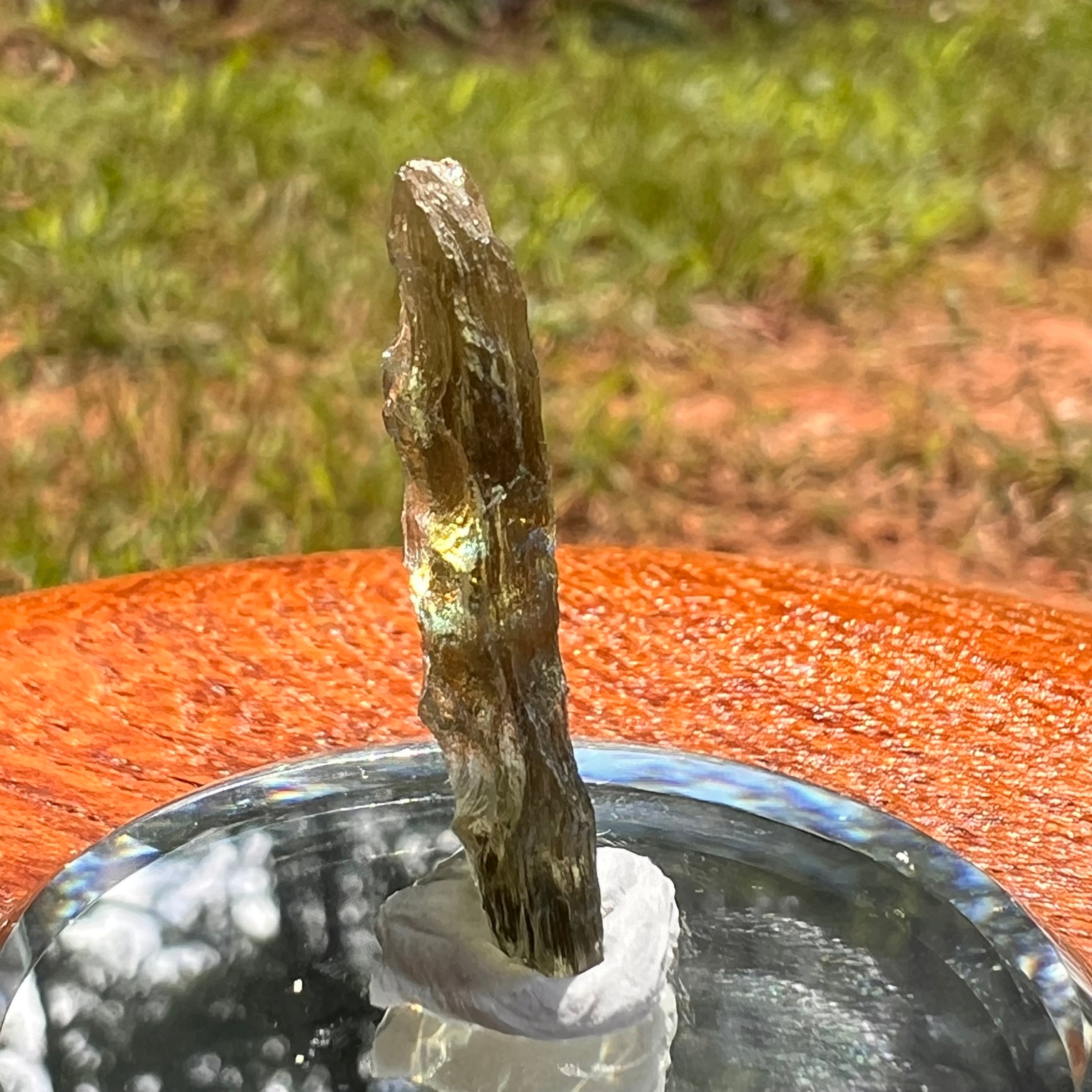 Moldavite 0.9 grams #2077-Moldavite Life