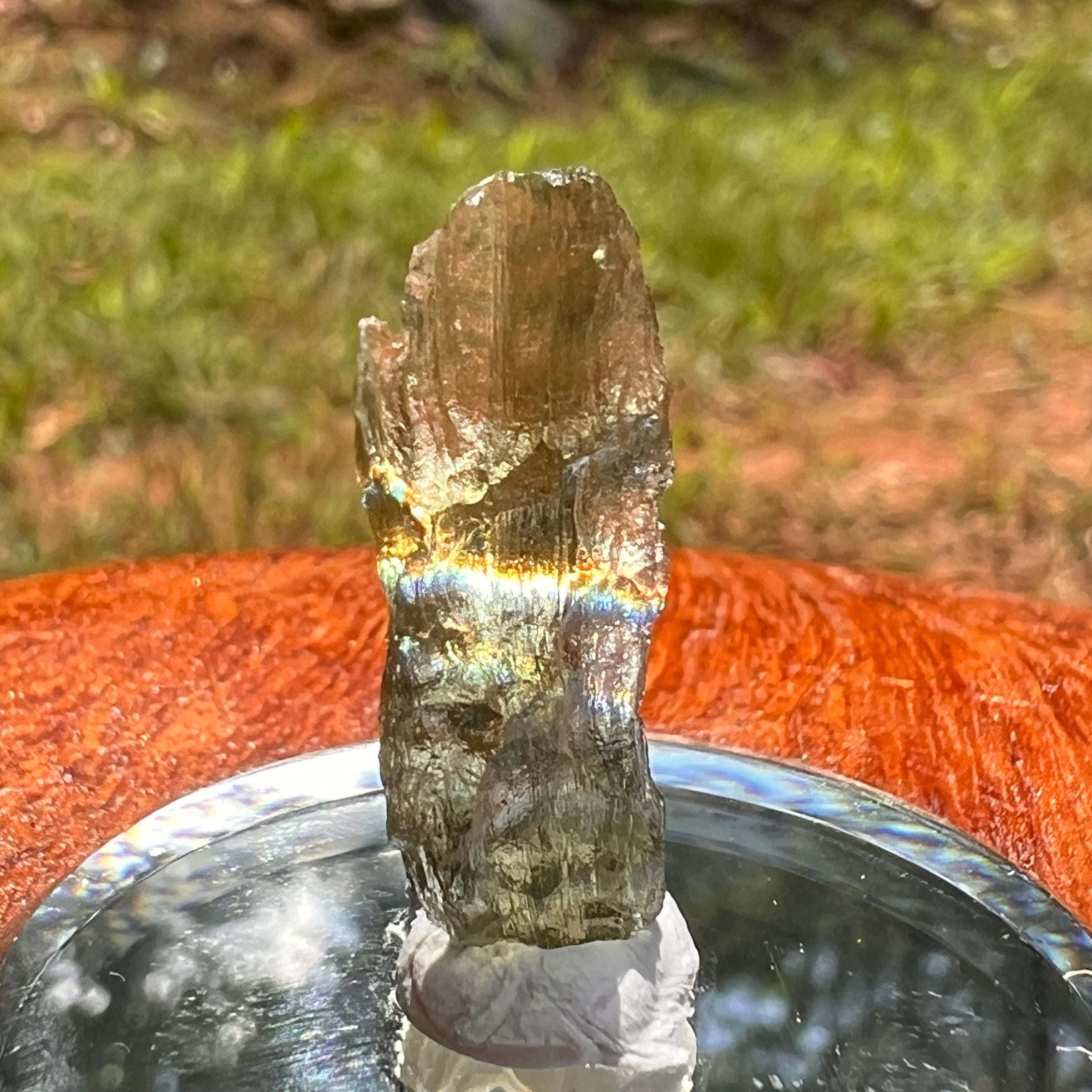 Moldavite 0.9 grams #2077-Moldavite Life