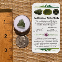 Moldavite 0.9 grams #2080-Moldavite Life
