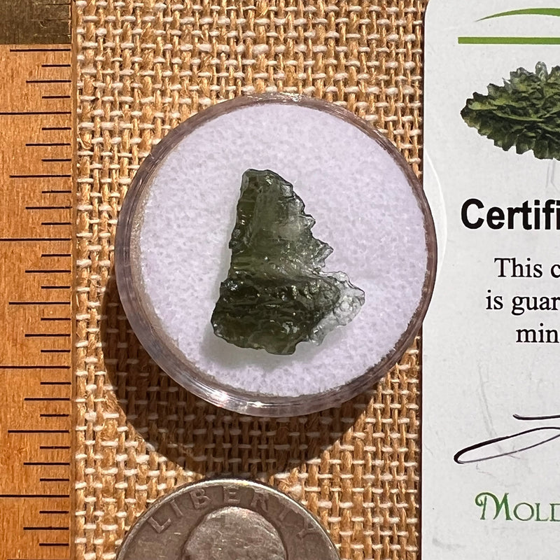 Moldavite 0.9 grams #2084-Moldavite Life