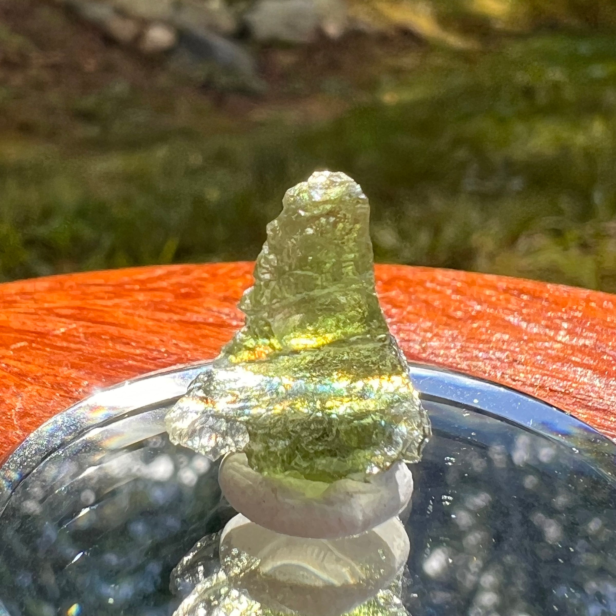 Moldavite 0.9 grams #2084-Moldavite Life