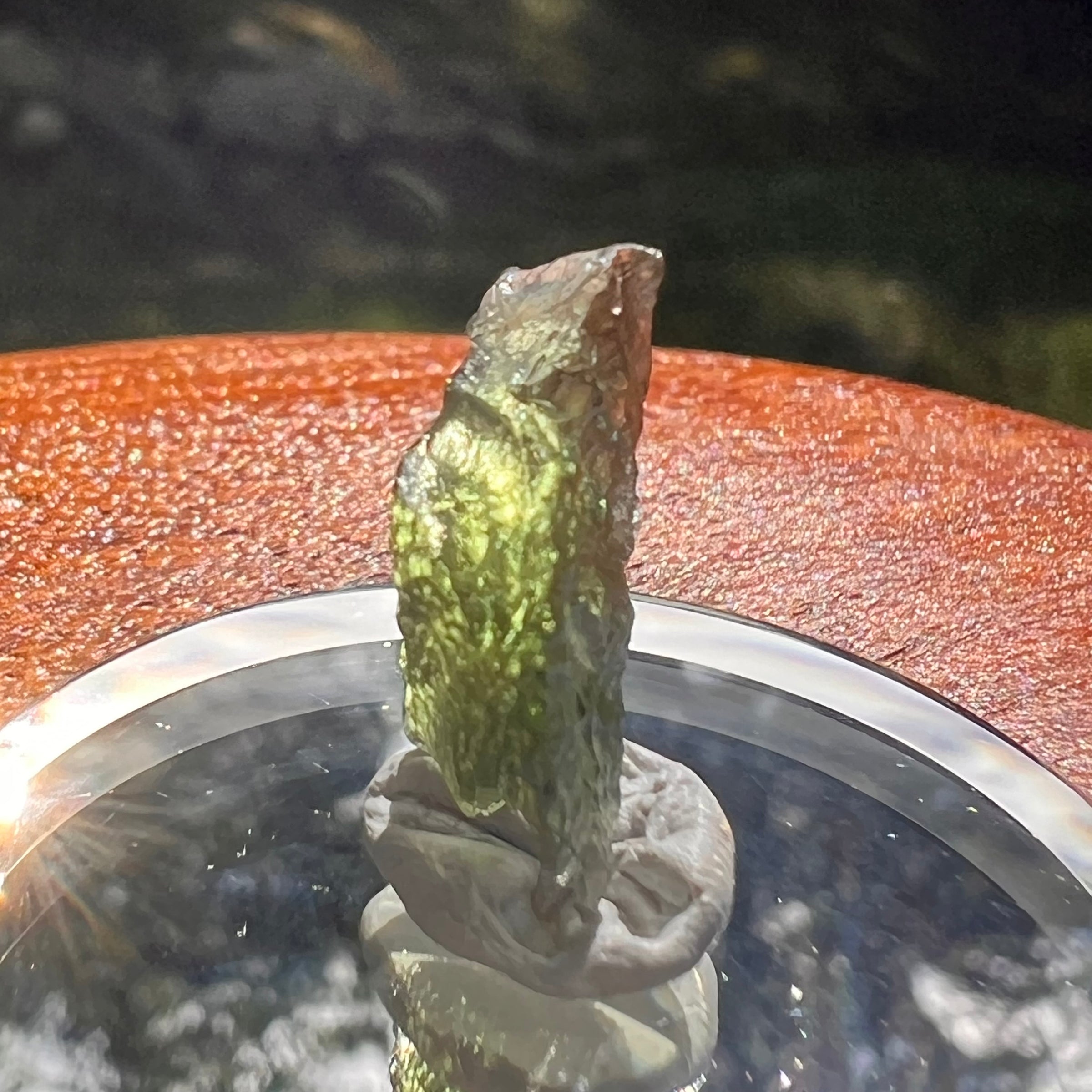 Moldavite 0.9 grams #2087-Moldavite Life