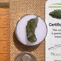Moldavite 0.9 grams #2088-Moldavite Life