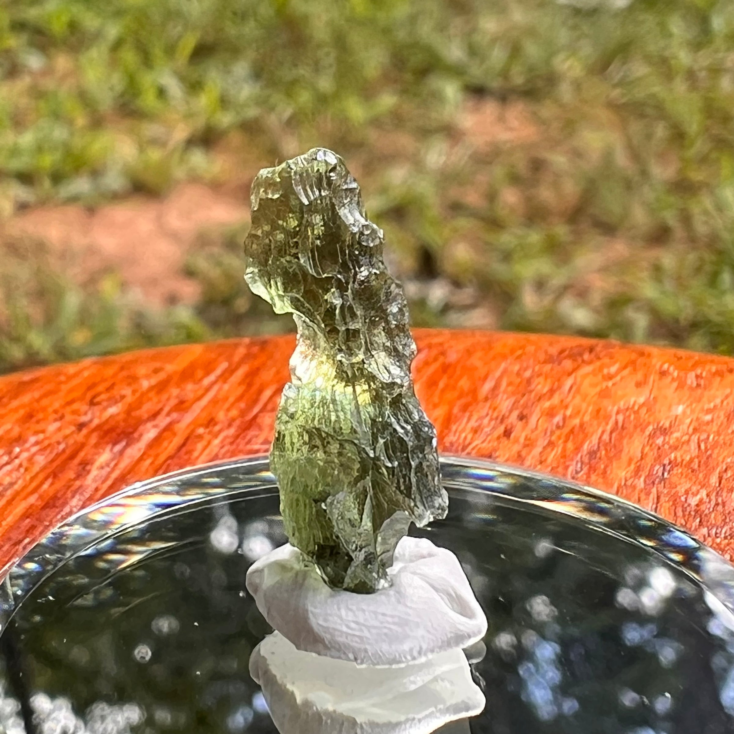 Moldavite 0.9 grams #2089-Moldavite Life