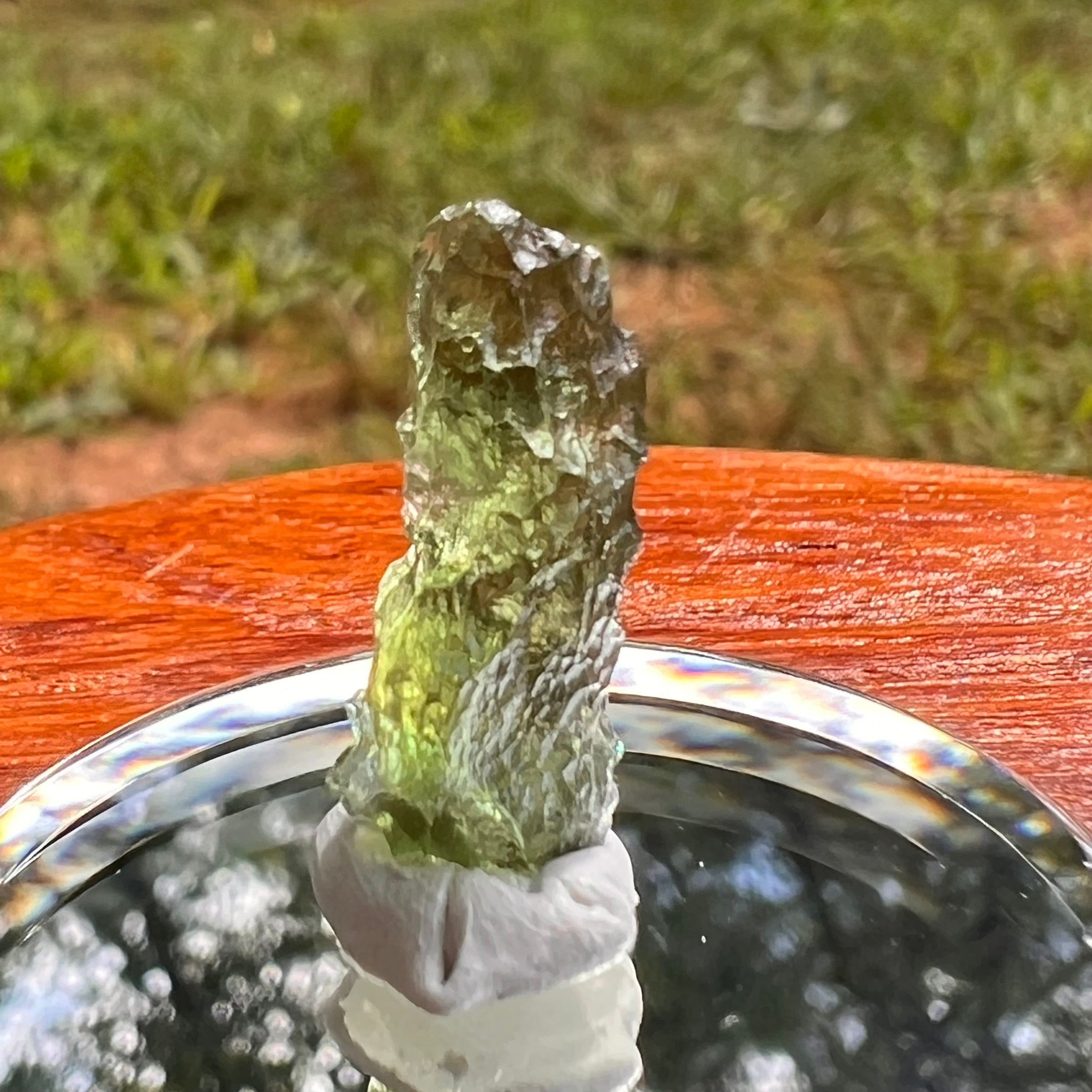 Moldavite 0.9 grams #2089-Moldavite Life