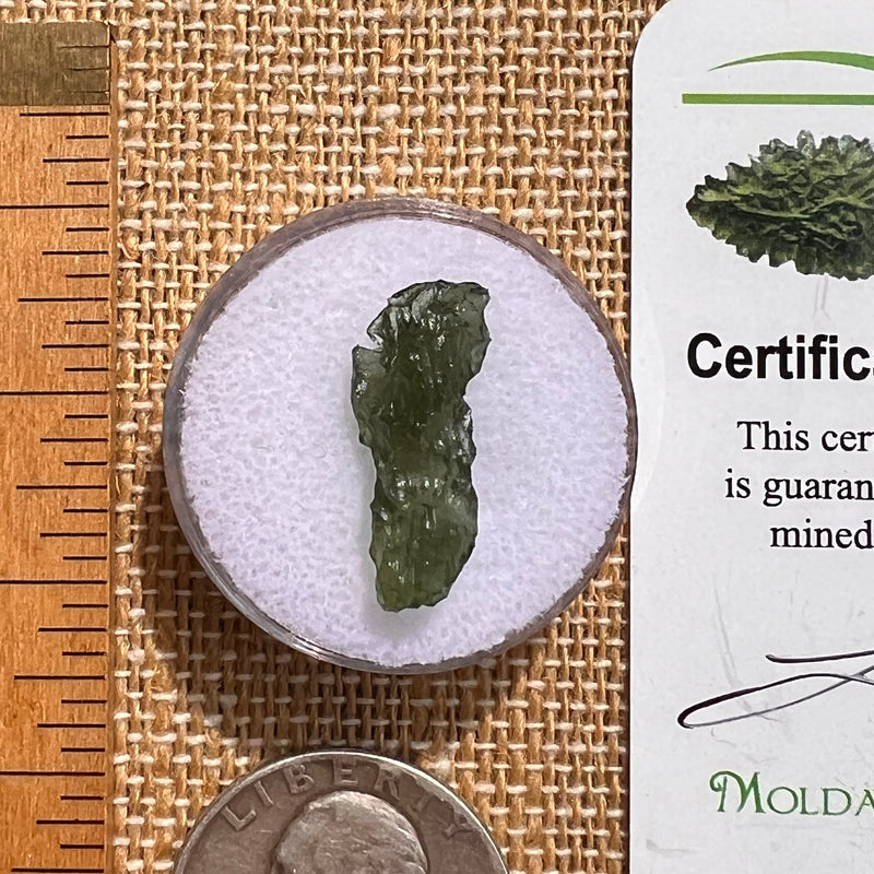 Moldavite 0.9 grams #2089-Moldavite Life