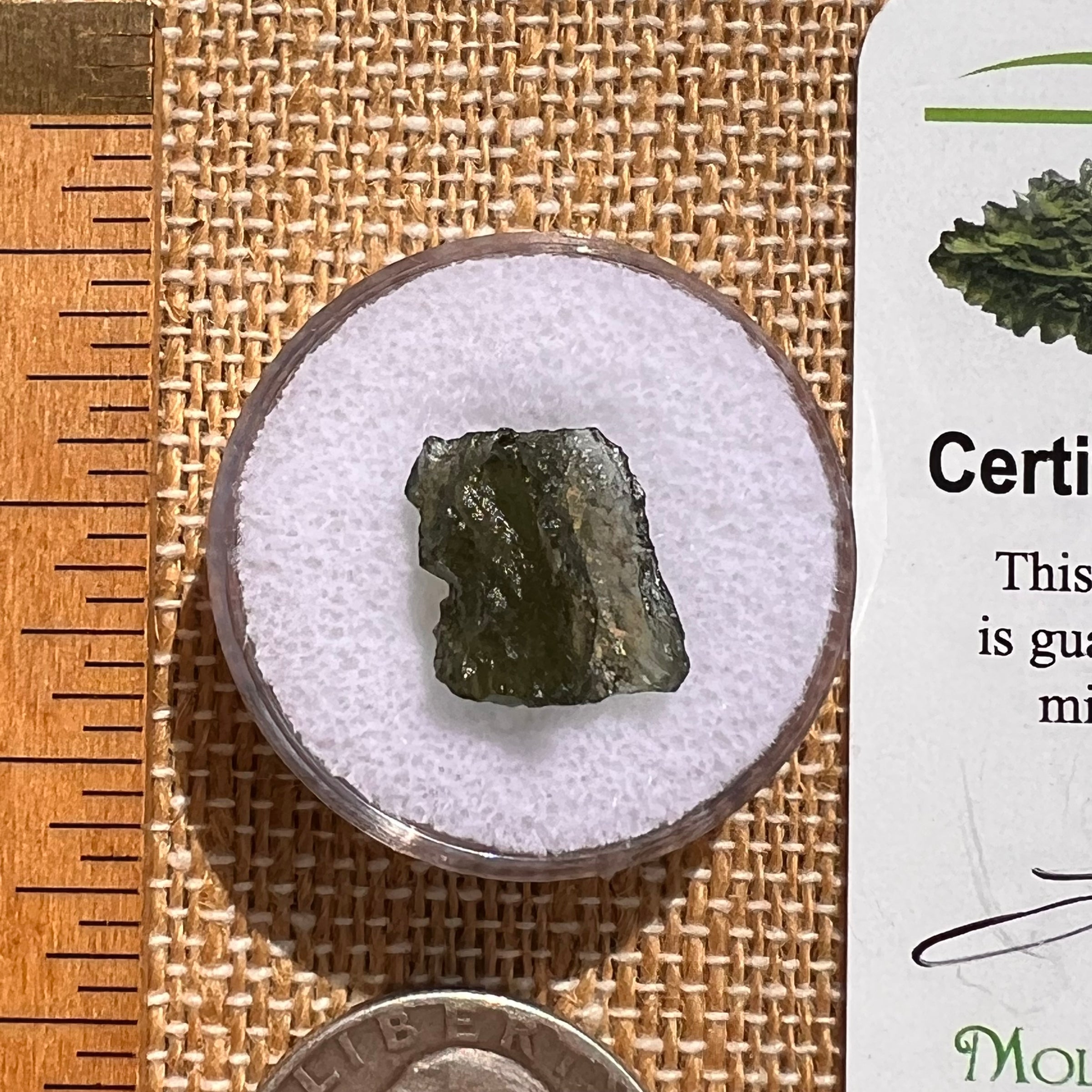 Moldavite 0.9 grams #2090-Moldavite Life