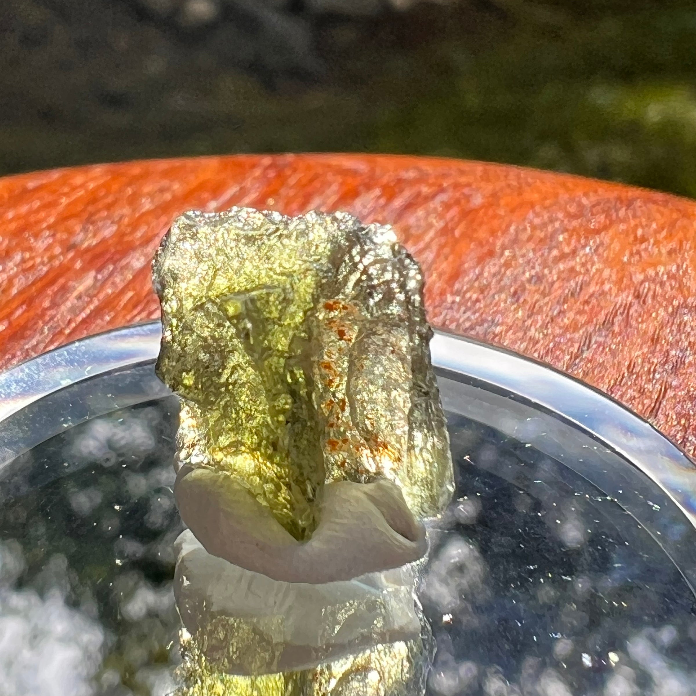 Moldavite 0.9 grams #2090-Moldavite Life