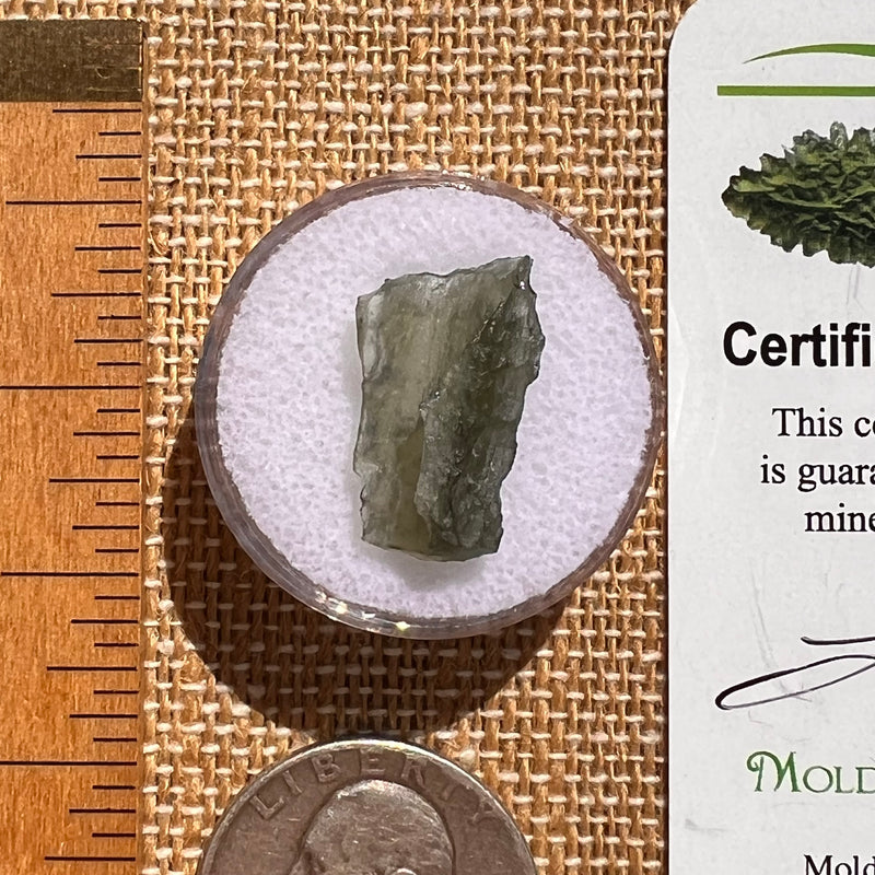 Moldavite 0.9 grams #2093-Moldavite Life
