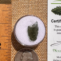 Moldavite 0.9 grams #2095-Moldavite Life