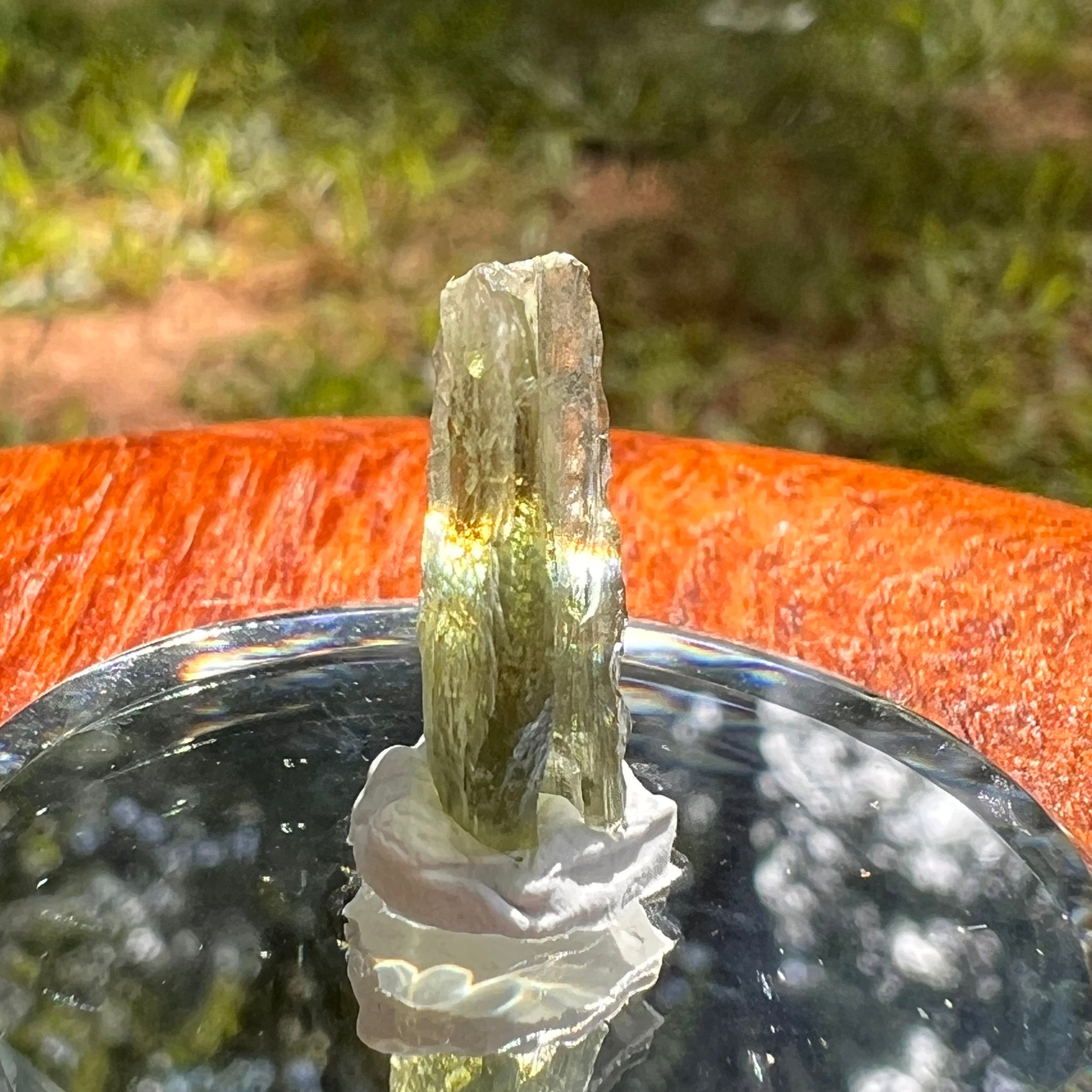 Moldavite 0.9 grams #2096-Moldavite Life