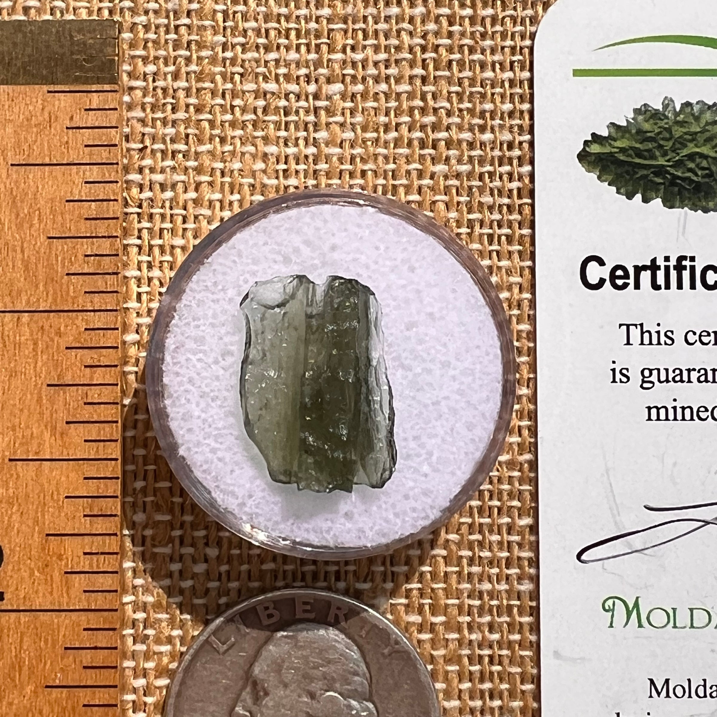 Moldavite 0.9 grams #2096-Moldavite Life
