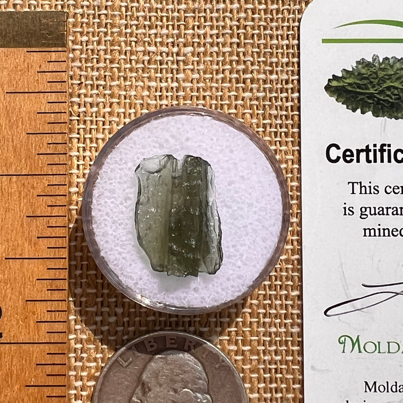 Moldavite 0.9 grams #2096-Moldavite Life