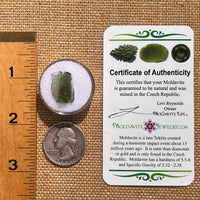 Moldavite 0.9 grams #2096-Moldavite Life
