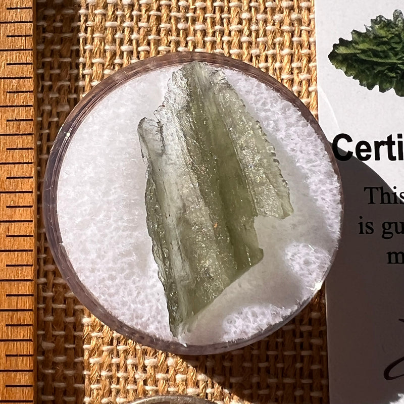 Moldavite 0.9 grams #2241-Moldavite Life