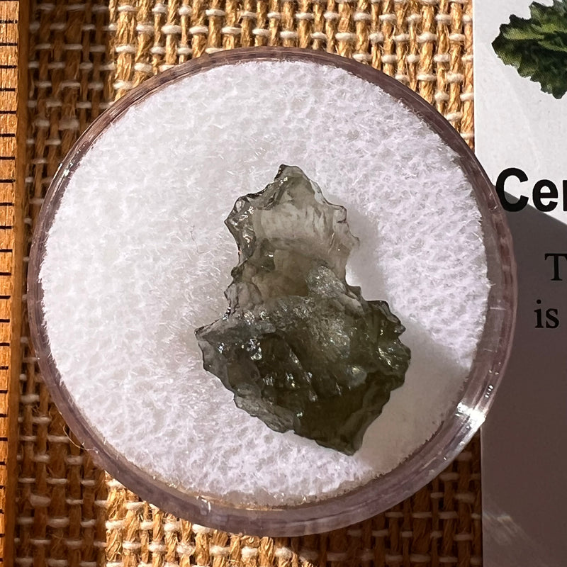 Moldavite 0.9 grams #2248-Moldavite Life