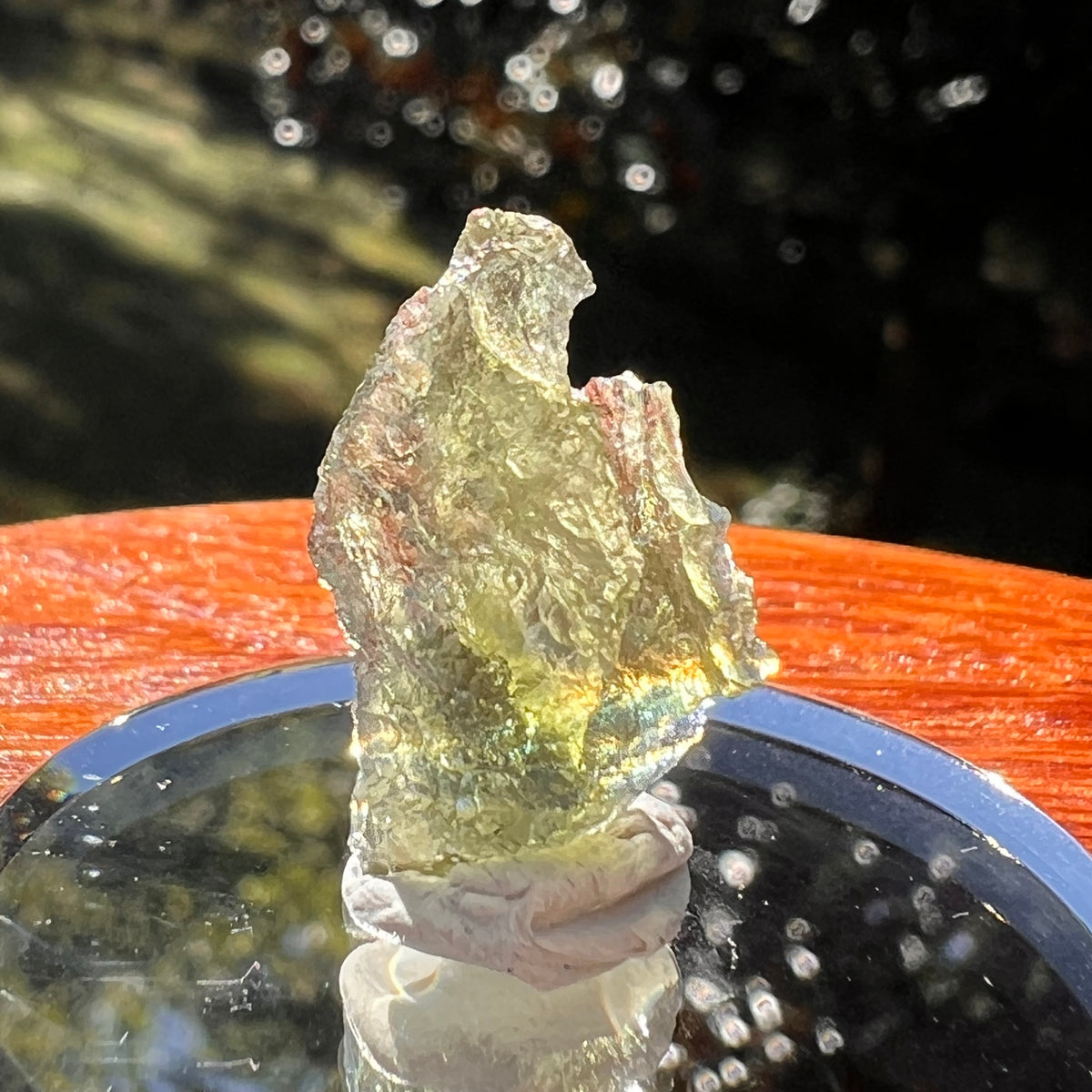 Moldavite 0.9 grams #2350-Moldavite Life
