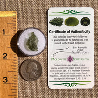 Moldavite 0.9 grams #2350-Moldavite Life