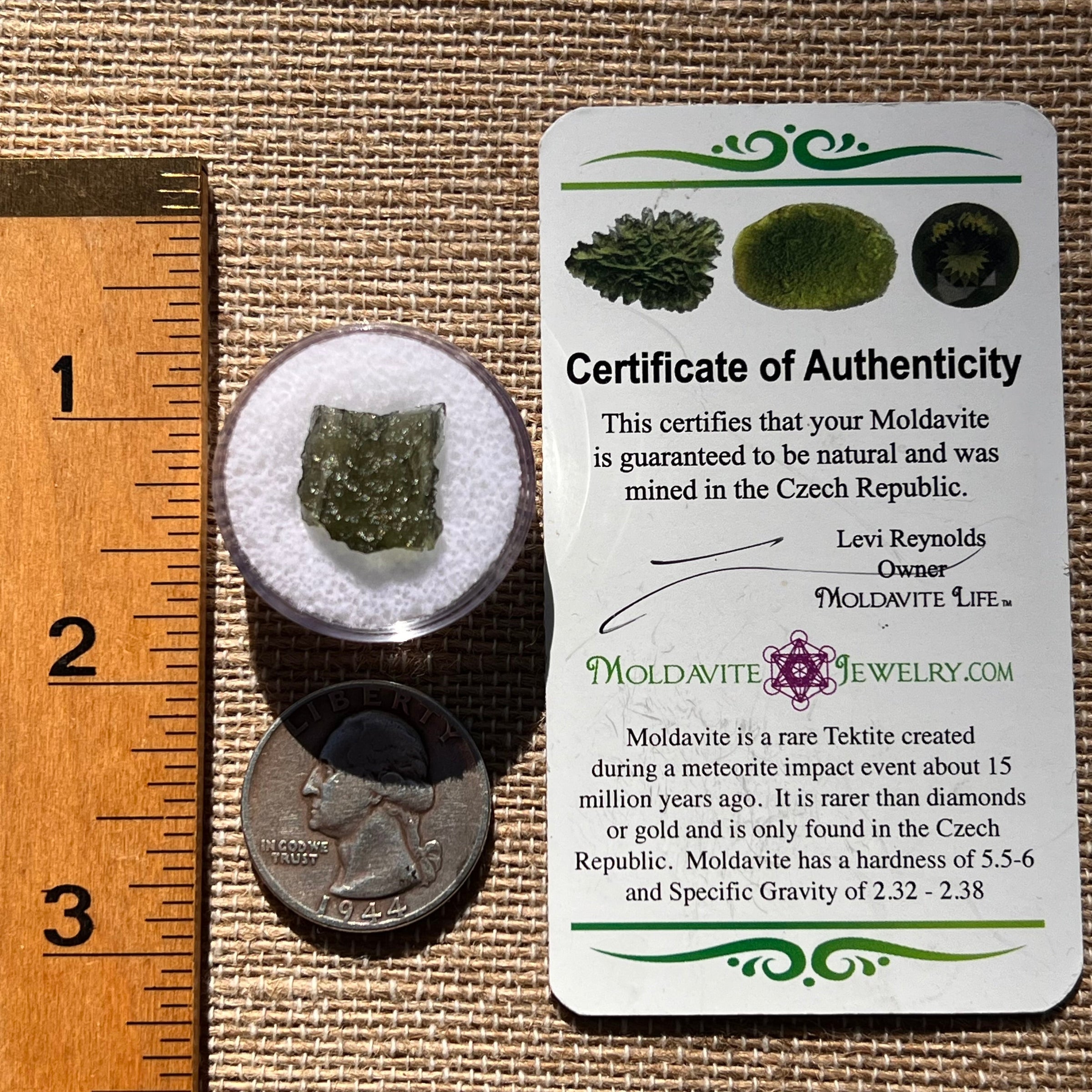 Moldavite 1 gram #1886-Moldavite Life