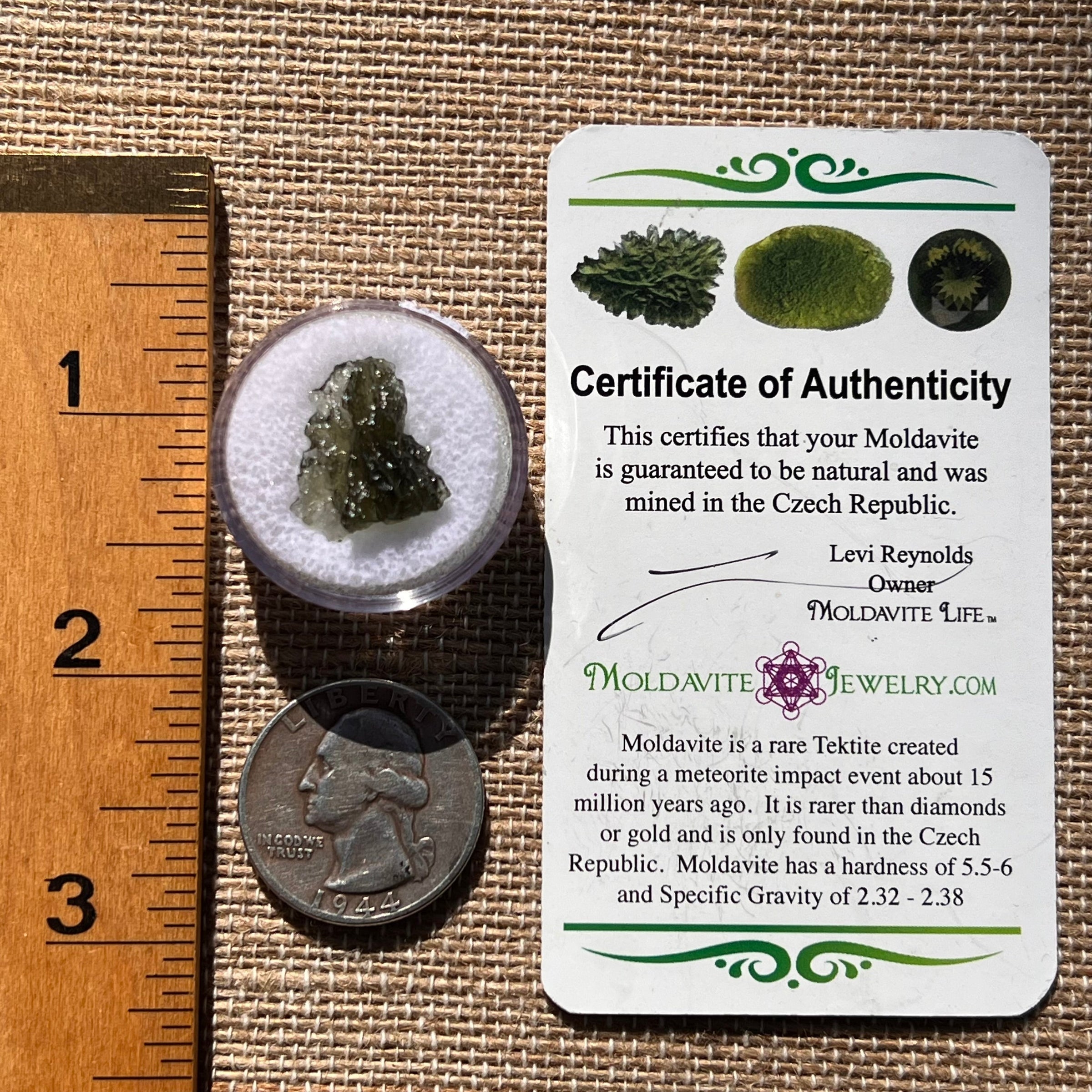 Moldavite 1 gram #1894-Moldavite Life