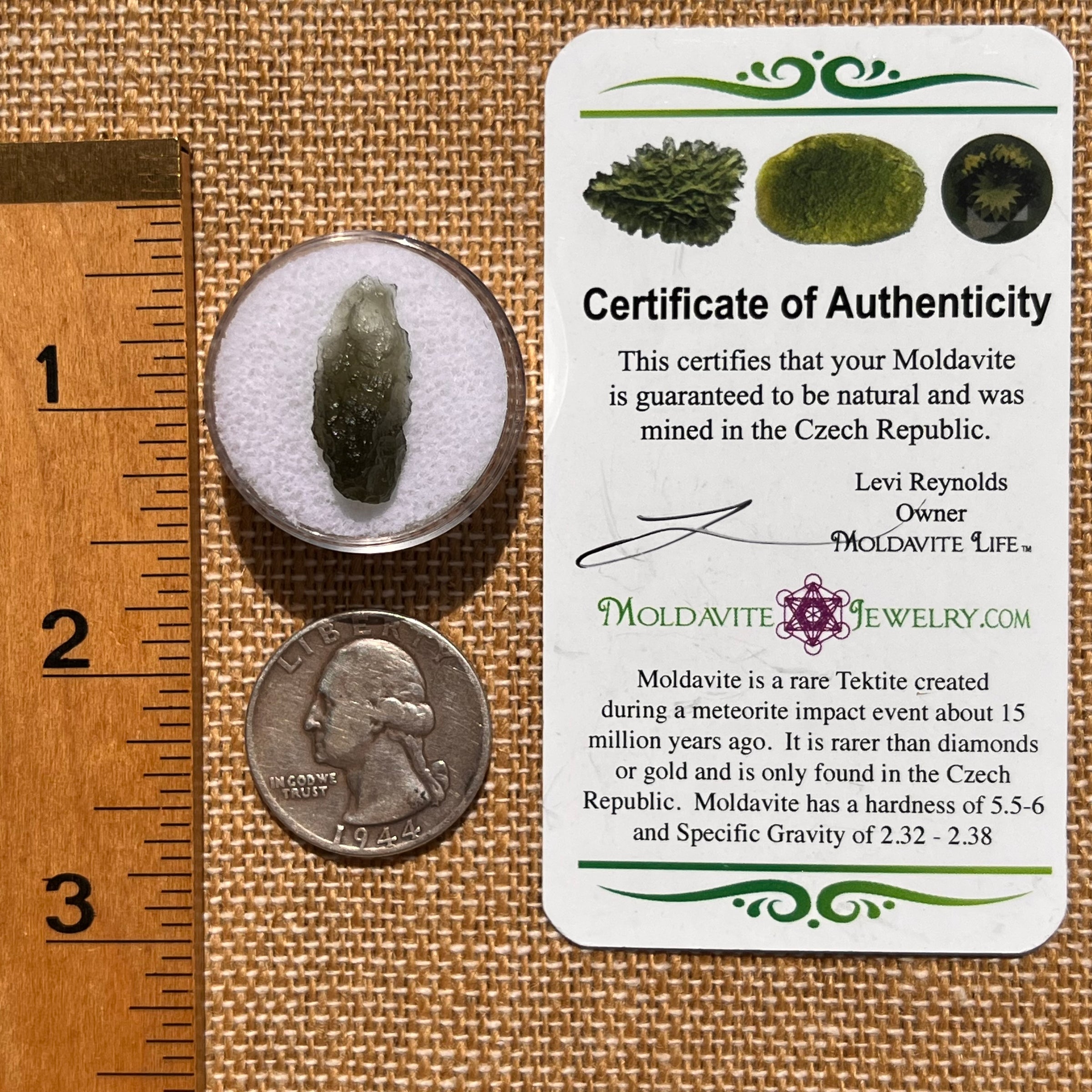 Moldavite 1 gram #2075-Moldavite Life