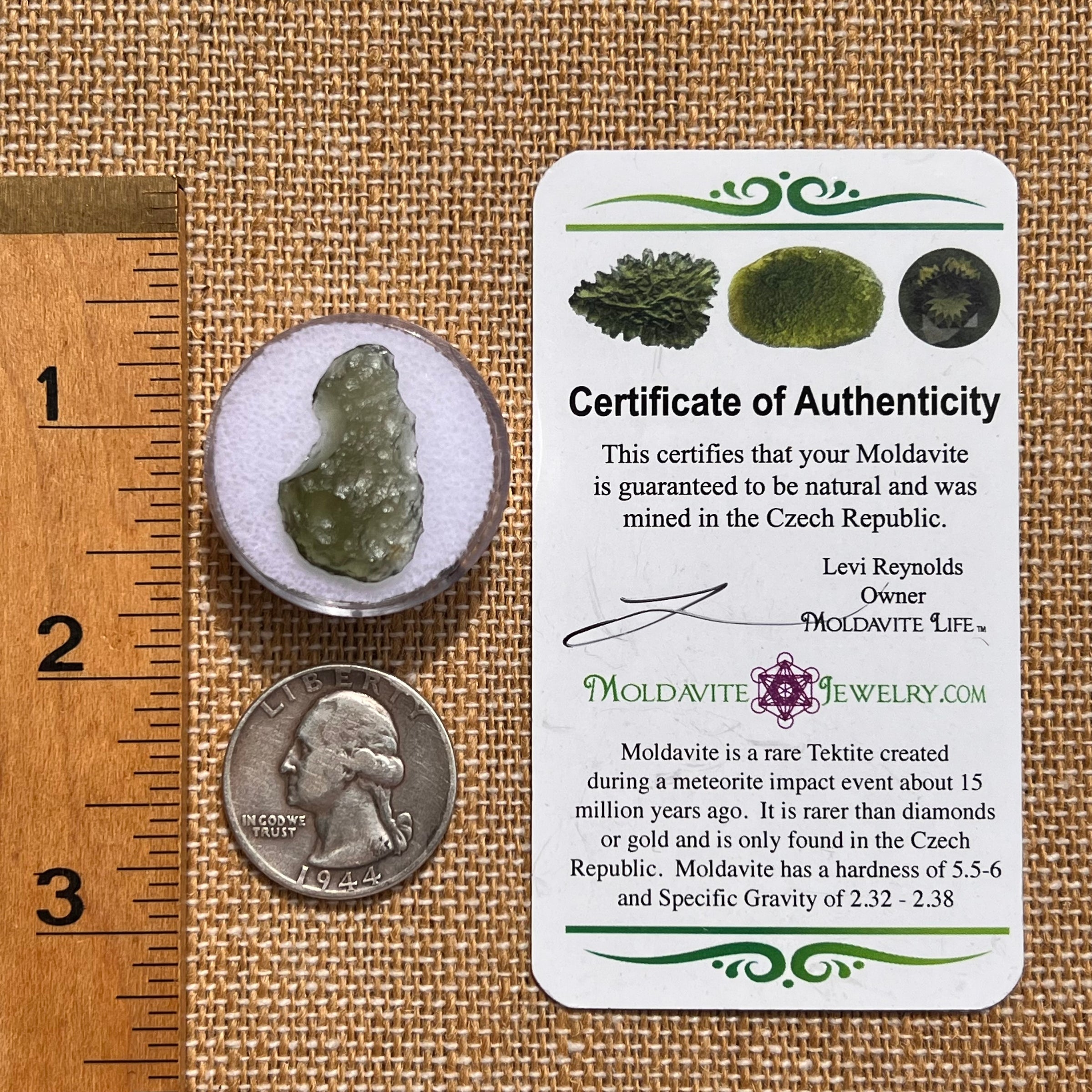 Moldavite 1 gram #2083-Moldavite Life