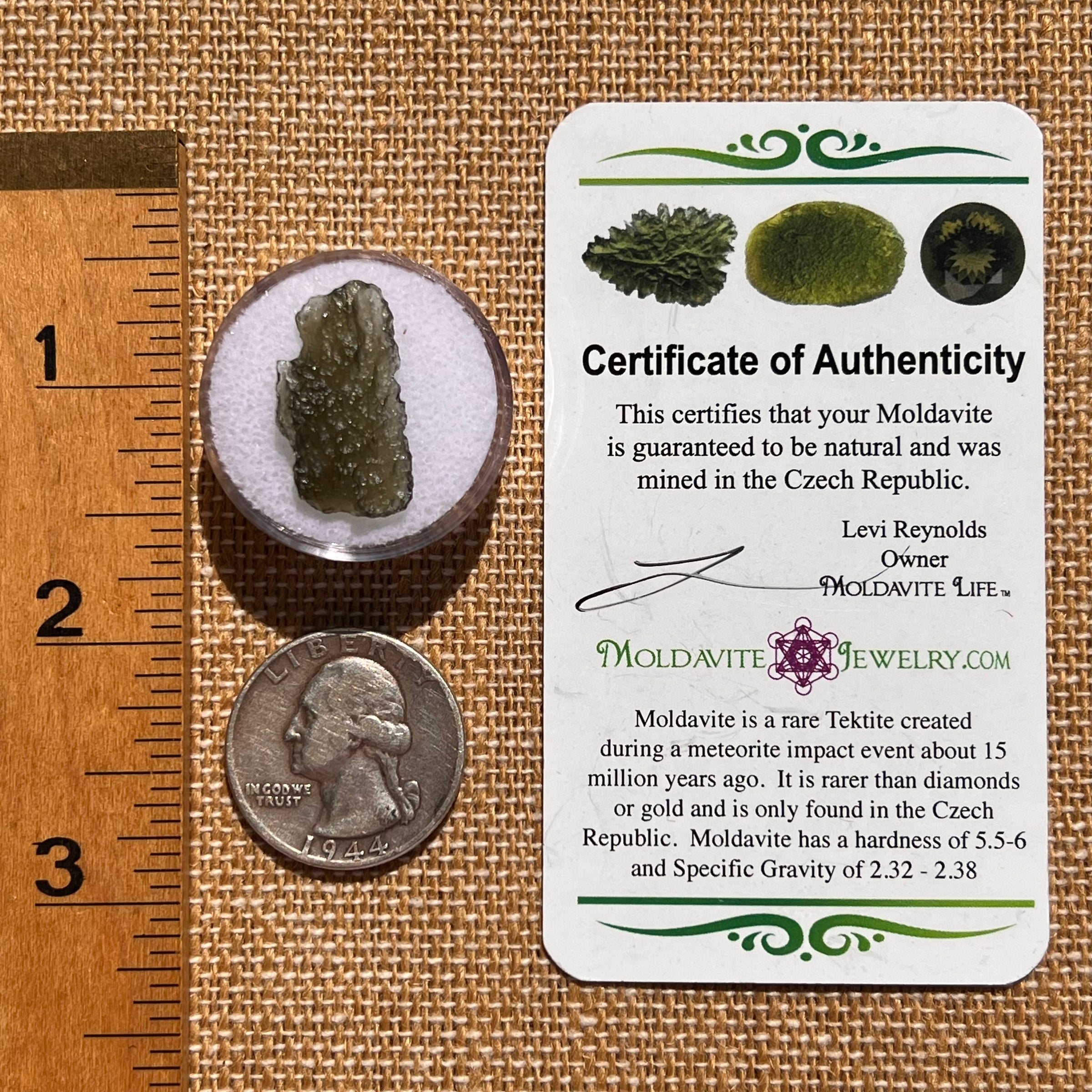 Moldavite 1 gram #2085-Moldavite Life