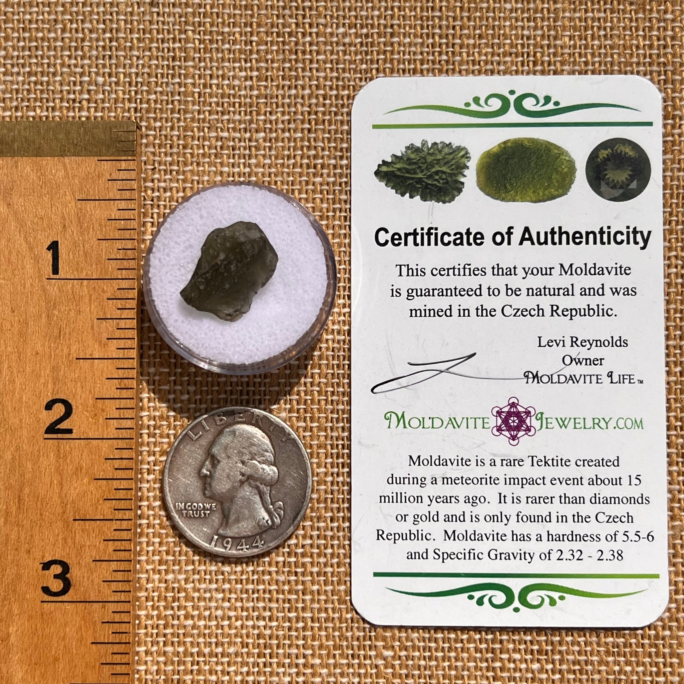 Moldavite 1 gram #2100-Moldavite Life