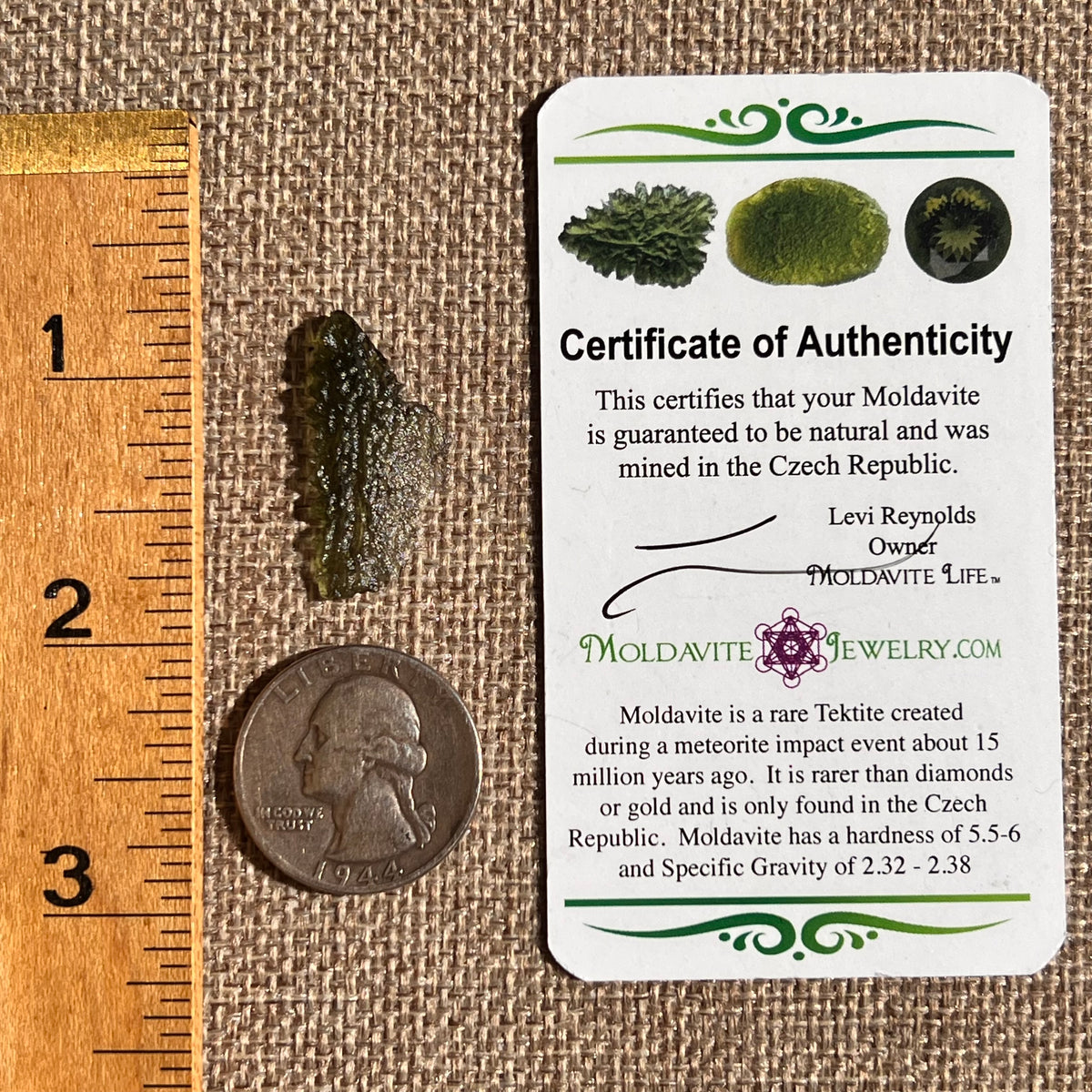 Moldavite 1 gram #2354-Moldavite Life