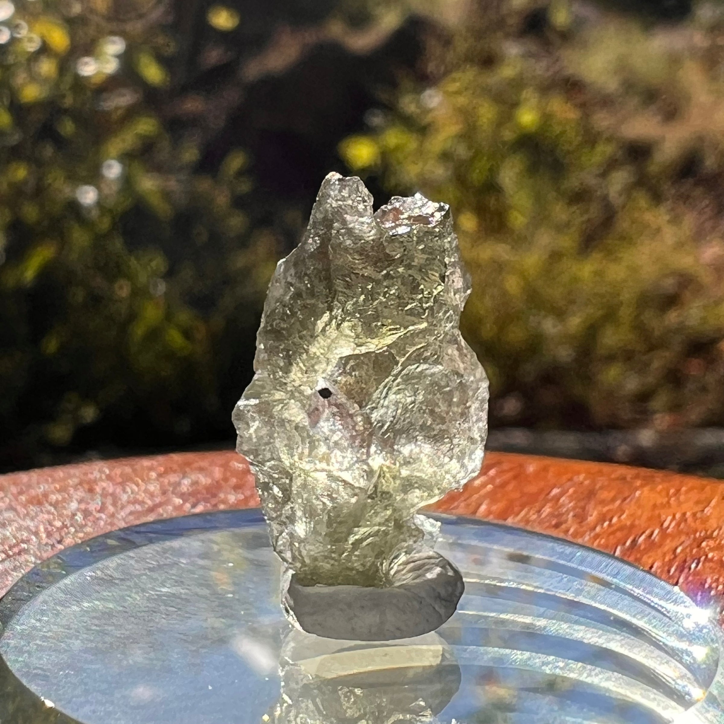 Moldavite 1 gram Natural Hole #2297-Moldavite Life