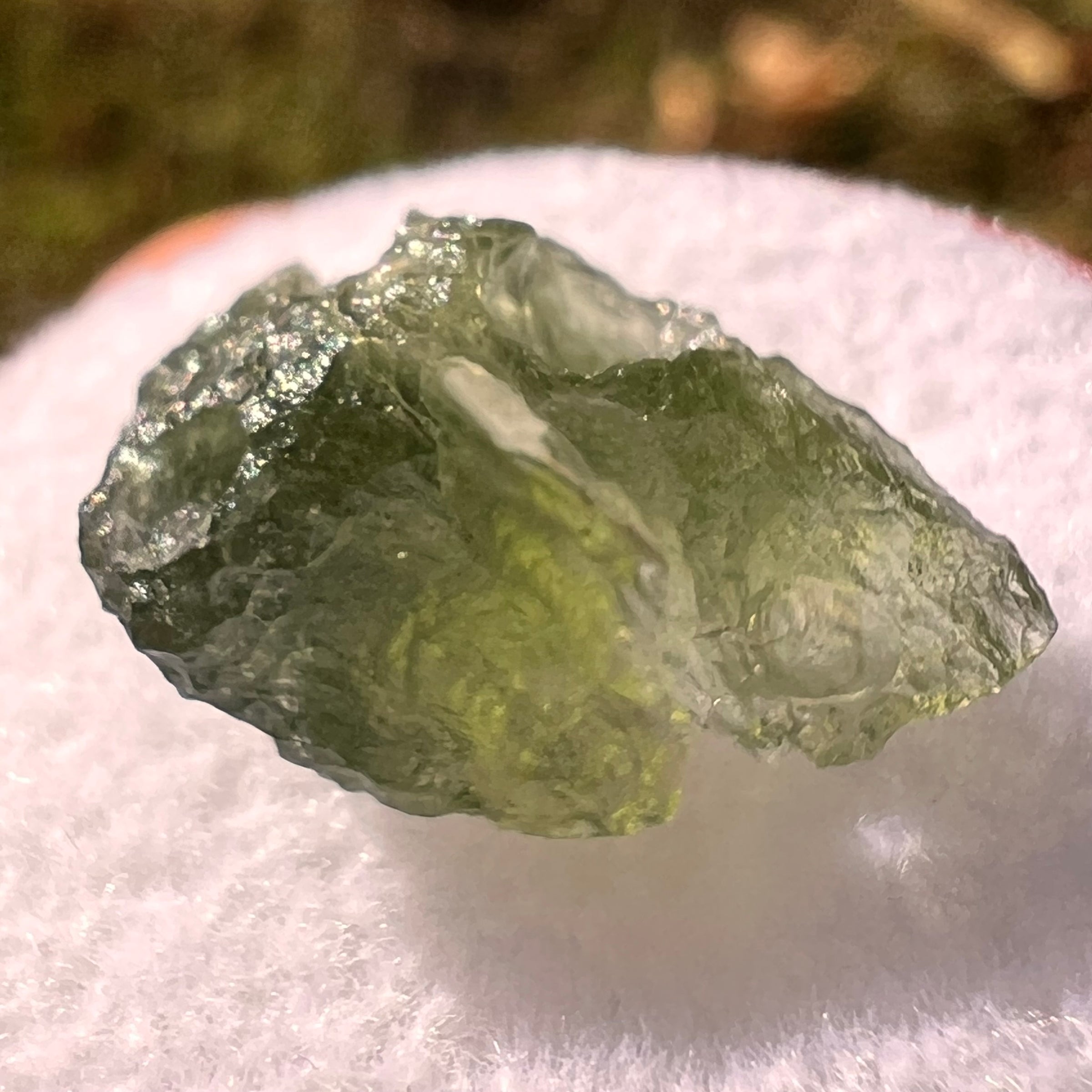 Moldavite 1 gram Natural Hole #2303-Moldavite Life
